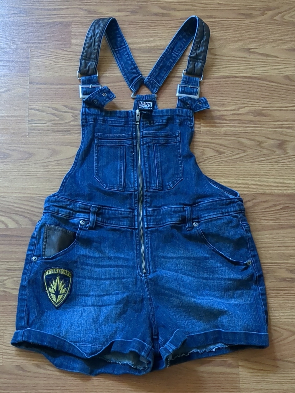 Her Universe Marvel Rocket Raccoon Denim Overalls Shortalls Guardians